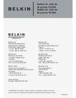 Предварительный просмотр 140 страницы Belkin F5D5131-16 - 10/100 Switch User Manual