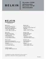 Предварительный просмотр 160 страницы Belkin F5D5131-16 - 10/100 Switch User Manual