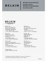 Предварительный просмотр 220 страницы Belkin F5D5131-16 - 10/100 Switch User Manual