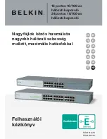 Предварительный просмотр 261 страницы Belkin F5D5131-16 - 10/100 Switch User Manual