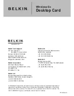 Belkin F5D7001uk User Manual предпросмотр