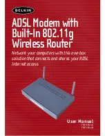 Предварительный просмотр 1 страницы Belkin F5D7630 User Manual