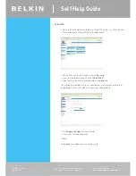 Предварительный просмотр 9 страницы Belkin F5D7630au4A Self Help Manual