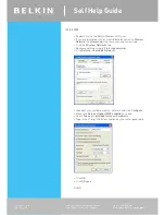 Предварительный просмотр 17 страницы Belkin F5D7630au4A Self Help Manual