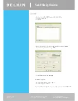 Предварительный просмотр 21 страницы Belkin F5D7630au4A Self Help Manual