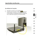 Предварительный просмотр 11 страницы Belkin F5D7633uk4 (German) Benutzerhandbuch