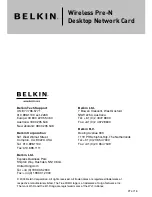 Preview for 47 page of Belkin F5D8000 User Manual