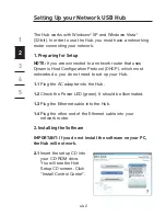 Предварительный просмотр 4 страницы Belkin F5L009 - Network USB Hub User Manual