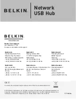 Предварительный просмотр 22 страницы Belkin F5L009 - Network USB Hub User Manual