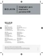 Предварительный просмотр 22 страницы Belkin F5U002vea User Manual