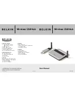 Предварительный просмотр 1 страницы Belkin F5U021V - USB Hub User Manual