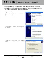 Preview for 2 page of Belkin F5U252 Installation Manual