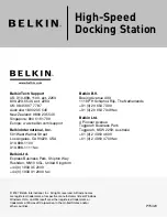 Предварительный просмотр 1 страницы Belkin F5U273 User Manual