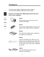 Предварительный просмотр 8 страницы Belkin F5U301 - CableFree USB Hub User Manual