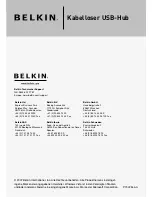 Предварительный просмотр 24 страницы Belkin F5U302ea Quick Installation Manual