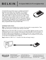 Предварительный просмотр 1 страницы Belkin F5U403 Installation Instructions