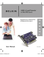 Belkin F5U508 User Manual предпросмотр