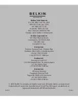 Belkin F5X019 User Manual preview