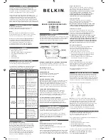 Preview for 1 page of Belkin F6H350ukUNV User Manual