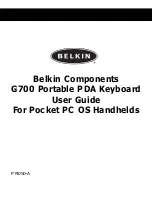 Предварительный просмотр 1 страницы Belkin F8A1500 - G700 Pocket PC Portable Keyboard User Manual