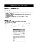 Предварительный просмотр 8 страницы Belkin F8A1500 - G700 Pocket PC Portable Keyboard User Manual