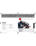 Preview for 1 page of Belkin F8V3080 - TuneCast II Mobile Transmitter User Manual