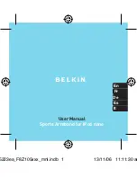 Предварительный просмотр 1 страницы Belkin F8Z105-XXX Series User Manual