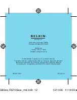 Предварительный просмотр 26 страницы Belkin F8Z105-XXX Series User Manual