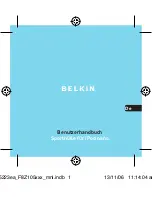 Предварительный просмотр 27 страницы Belkin F8Z105-XXX Series User Manual