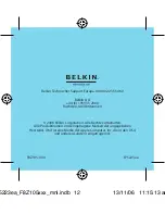 Предварительный просмотр 38 страницы Belkin F8Z105-XXX Series User Manual