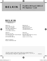 Предварительный просмотр 14 страницы Belkin FireWire 800 and USB 2.0 PCI Express Card F5U602EA User Manual