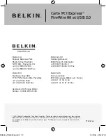 Предварительный просмотр 28 страницы Belkin FireWire 800 and USB 2.0 PCI Express Card F5U602EA User Manual