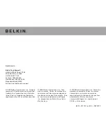 Belkin Headphone Adapter Quick Installation Manual preview