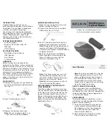 Belkin MiniWireless F8E874 User Manual preview