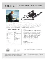 Preview for 1 page of Belkin MP0006 Specifications