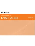 Belkin N150 Micro User Manual preview