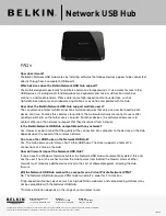 Предварительный просмотр 2 страницы Belkin Network USB Hub Manual