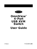 Предварительный просмотр 1 страницы Belkin OmniView F1D104-USB User Manual