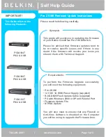 Belkin OmniView F1DA104T Update Instructions предпросмотр