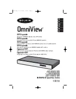 Belkin OmniView F1DE008C Quick Installation Manual предпросмотр