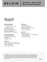 Belkin OMNIVIEW F1DN102D User Manual предпросмотр