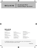 Предварительный просмотр 48 страницы Belkin OMNIVIEW PRO3 F1DA208ZEA Quick Install Manual