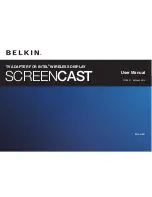 Preview for 1 page of Belkin Screencast User Manual