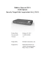 Belkin Secure DVI-I Manual preview