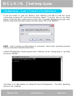 Предварительный просмотр 4 страницы Belkin TSG-UK-1-008 Self Help Manual