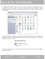 Предварительный просмотр 6 страницы Belkin TSG-UK-1-008 Self Help Manual