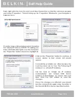 Предварительный просмотр 7 страницы Belkin TSG-UK-1-008 Self Help Manual