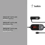 Preview for 1 page of Belkin TUNECAST F8J055 User Manual