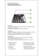 Preview for 2 page of Belkin UNIVERSAL WIRELESS KEYBOARD WITH iPad SHORTCUT KEYS User Manual