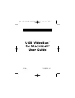 Preview for 1 page of Belkin USB VideoBus F5U206-MAC User Manual